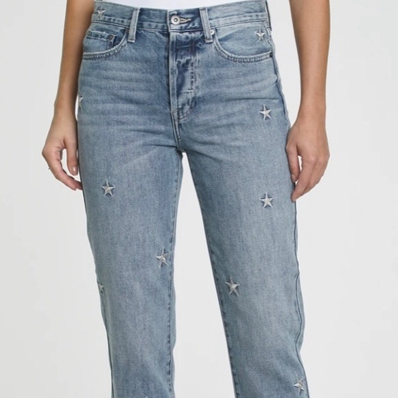 SOLD Pistola Charlie Star Embroidery HighRise Straight - Picture 2 of 4